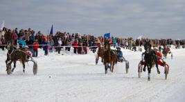 В Хакасии состоялись конные состязания на льду 
